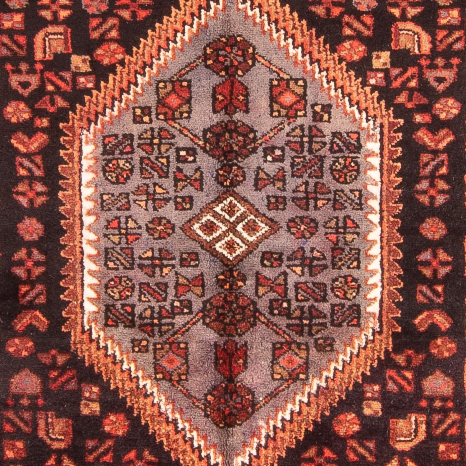 Alfombra de pasillo Alfombra persa - Nómada - 287 x 150 cm - azul oscuro