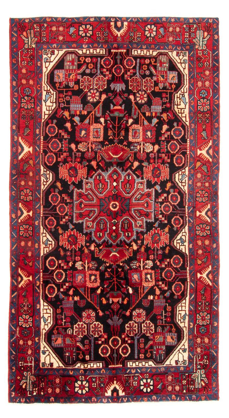 Alfombra de pasillo Alfombra persa - Nómada - 287 x 154 cm - azul oscuro