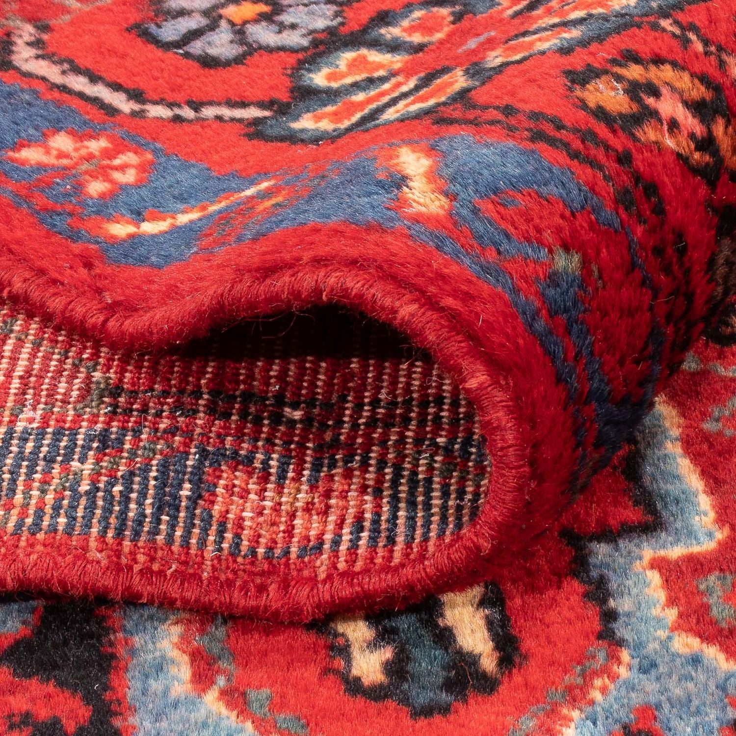 Alfombra de pasillo Alfombra persa - Nómada - 287 x 154 cm - azul oscuro