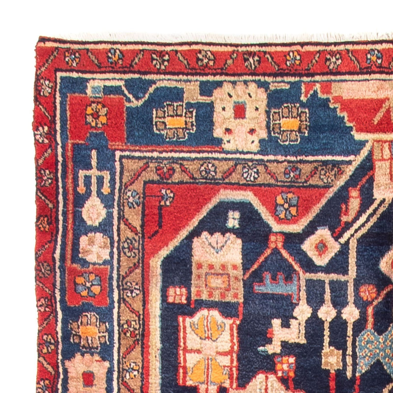 Alfombra persa - Nómada - 274 x 150 cm - azul oscuro