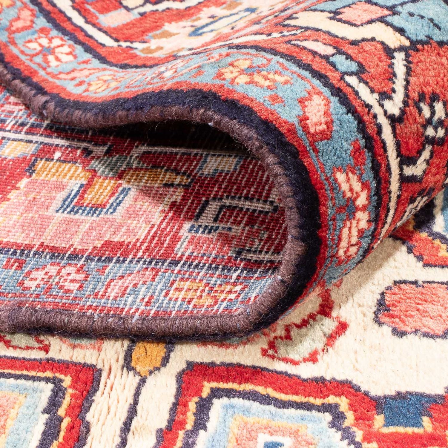 Alfombra de pasillo Alfombra persa - Nómada - 278 x 143 cm - azul oscuro