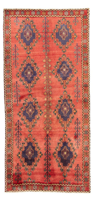 Alfombra de pasillo Alfombra persa - Nómada - 258 x 125 cm - naranja