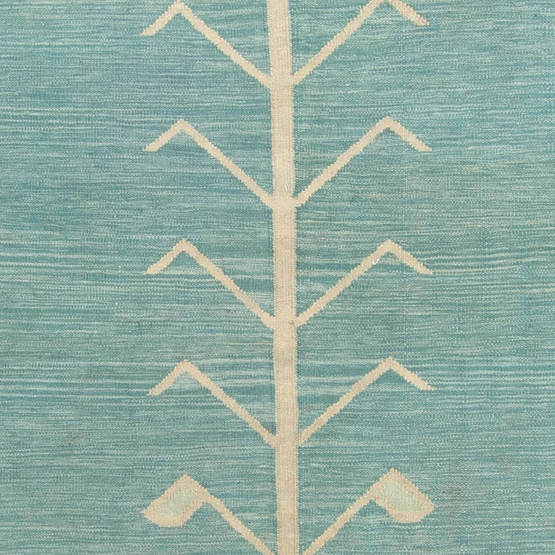 Alfombra Kelim - Tendencia - 240 x 200 cm - azul claro