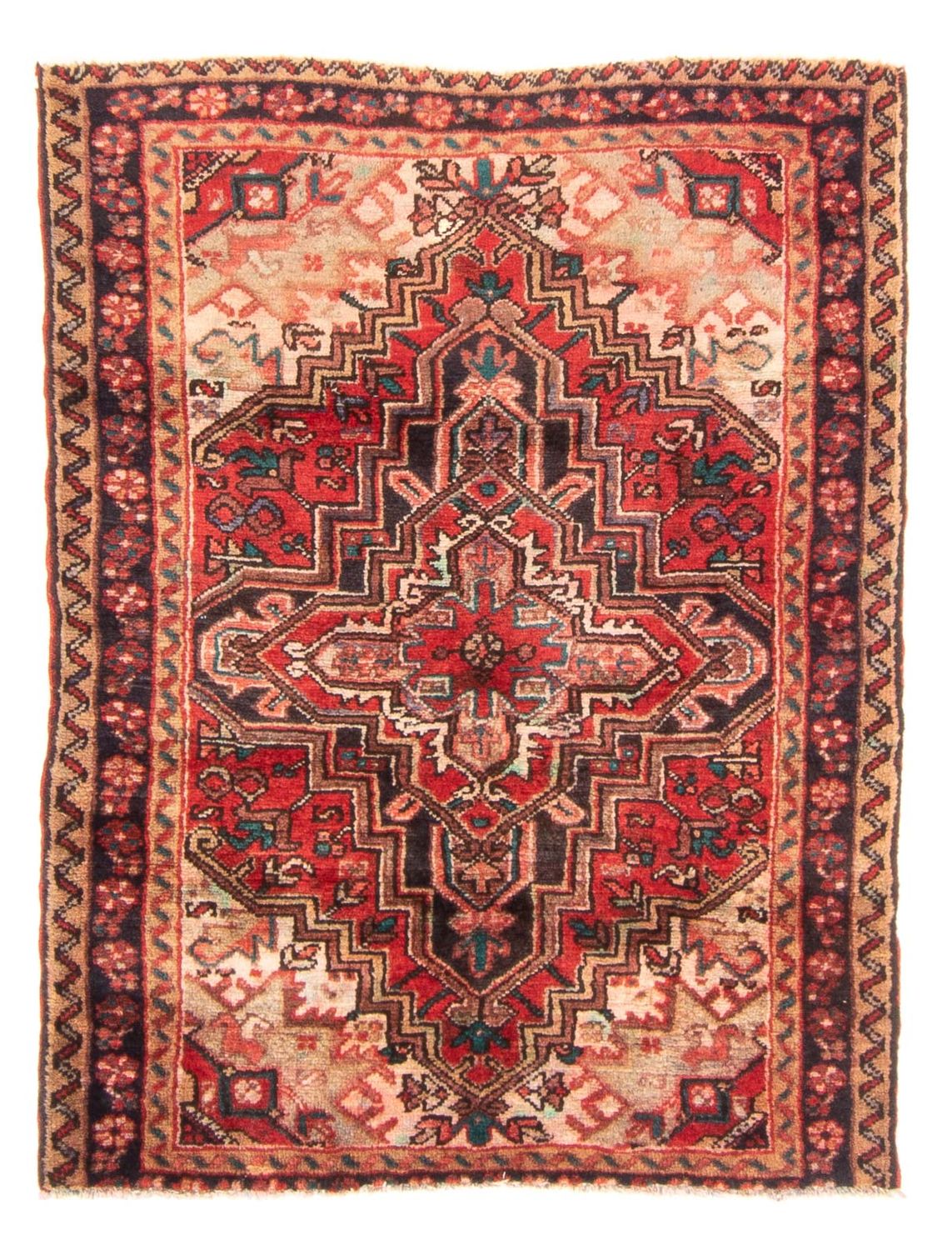 Alfombra persa - Nómada - 144 x 98 cm - rojo