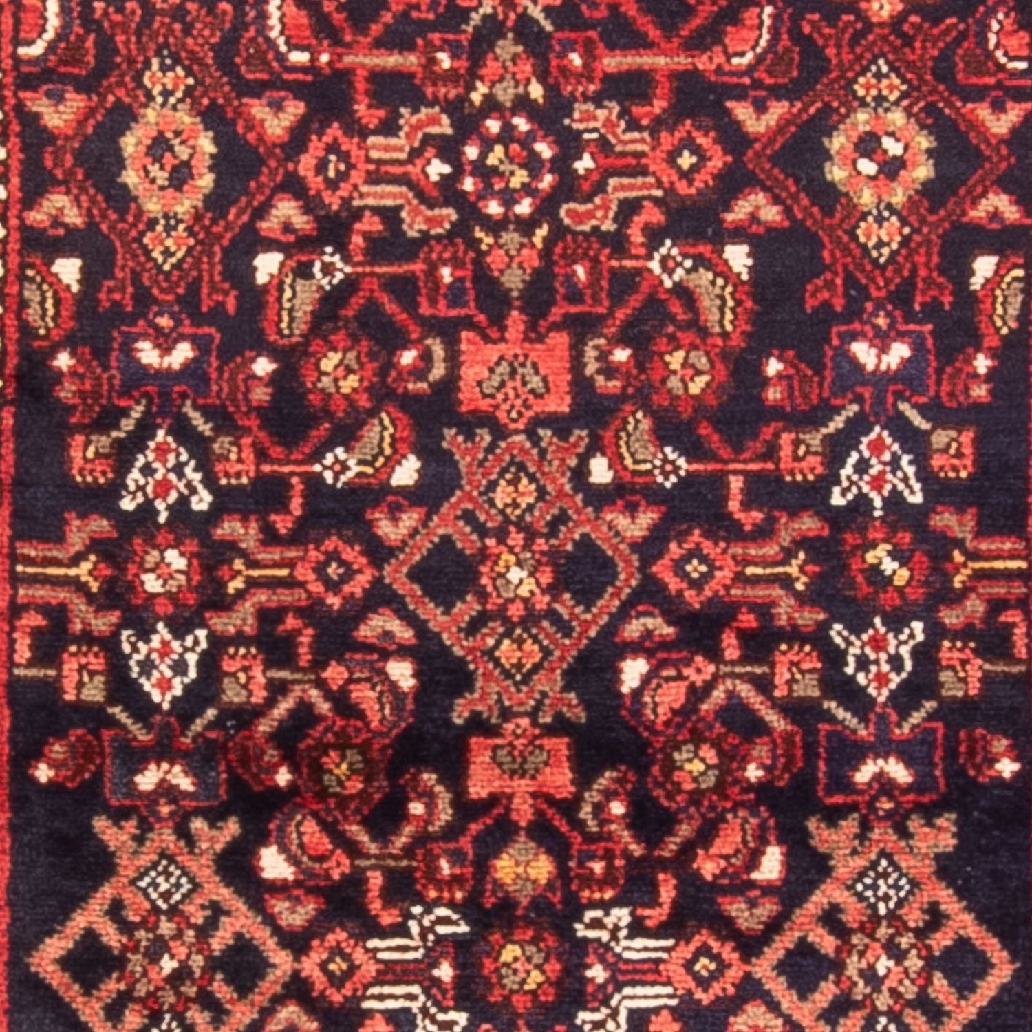Alfombra de pasillo Alfombra persa - Nómada - 412 x 105 cm - azul oscuro