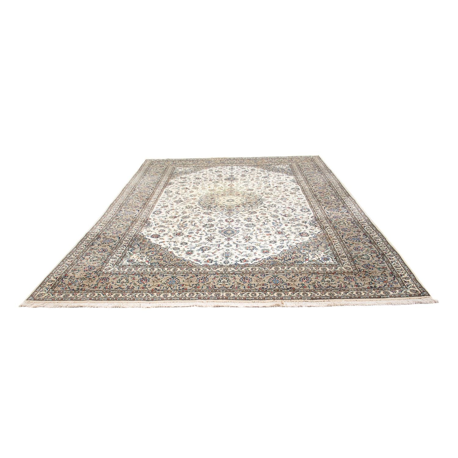 Alfombra persa - Keshan - 356 x 250 cm - beige