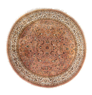 Alfombra oriental - Indus redondo  - 245 x 245 cm - salmón