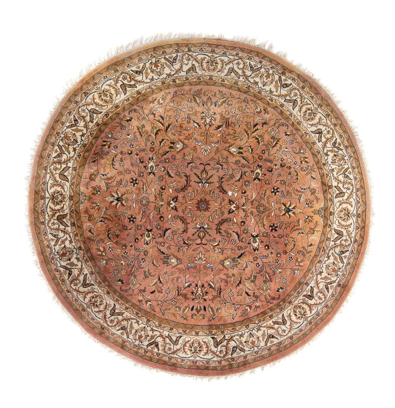 Alfombra oriental - Indus redondo  - 245 x 245 cm - salmón
