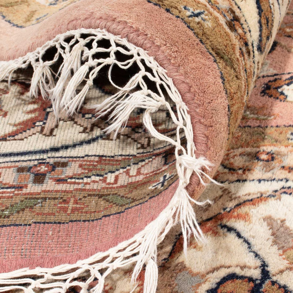 Alfombra oriental - Indus redondo  - 245 x 245 cm - salmón