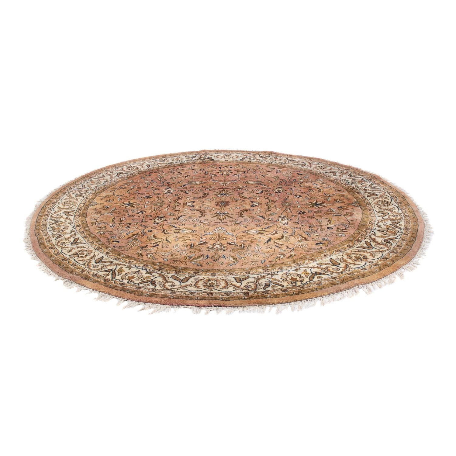 Alfombra oriental - Indus redondo  - 245 x 245 cm - salmón