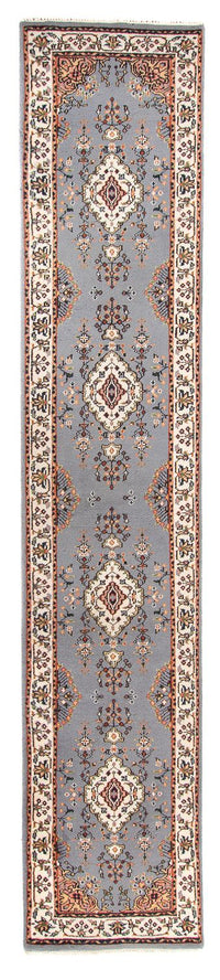 Alfombra de pasillo Alfombra oriental - Indus - 400 x 80 cm - azul claro