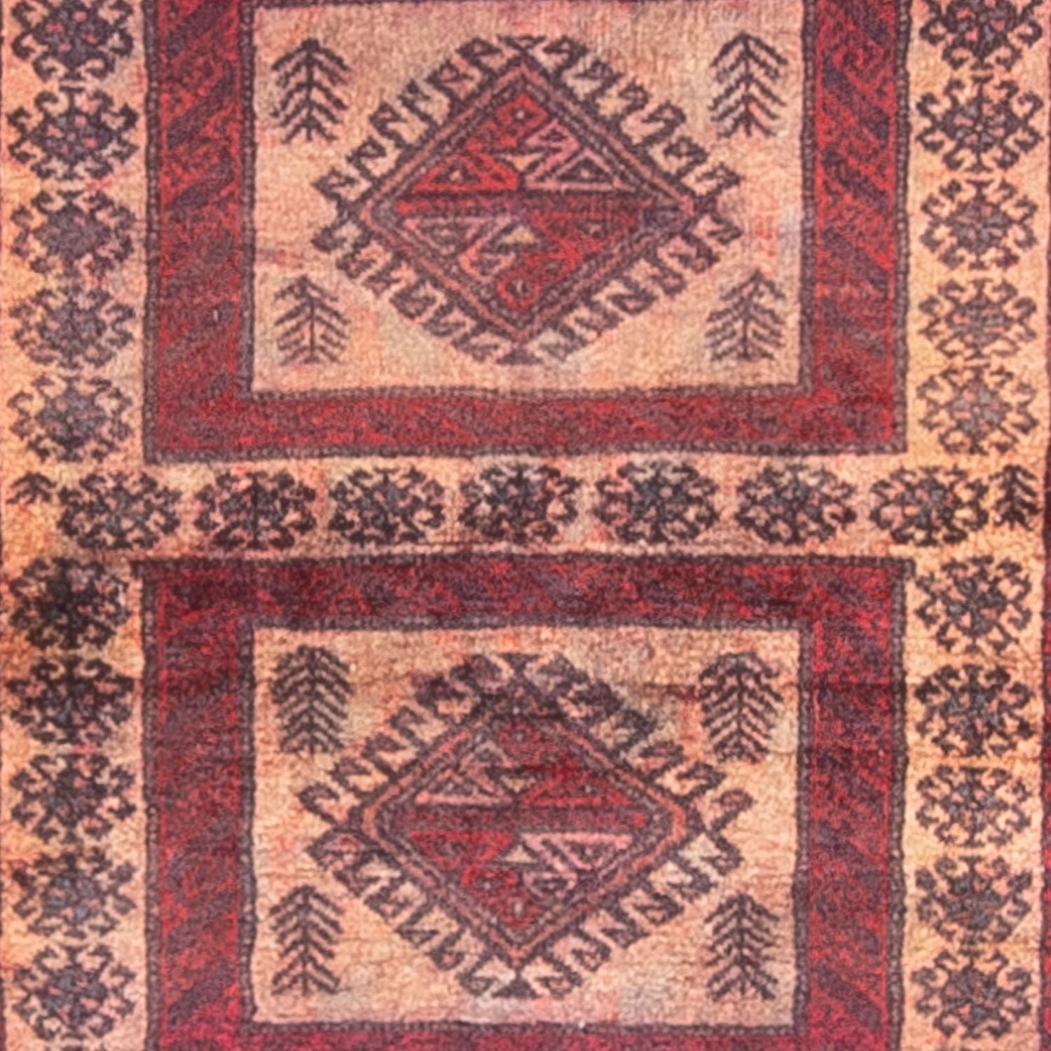 Alfombra de pasillo Alfombra Belutsch - 202 x 101 cm - multicolor