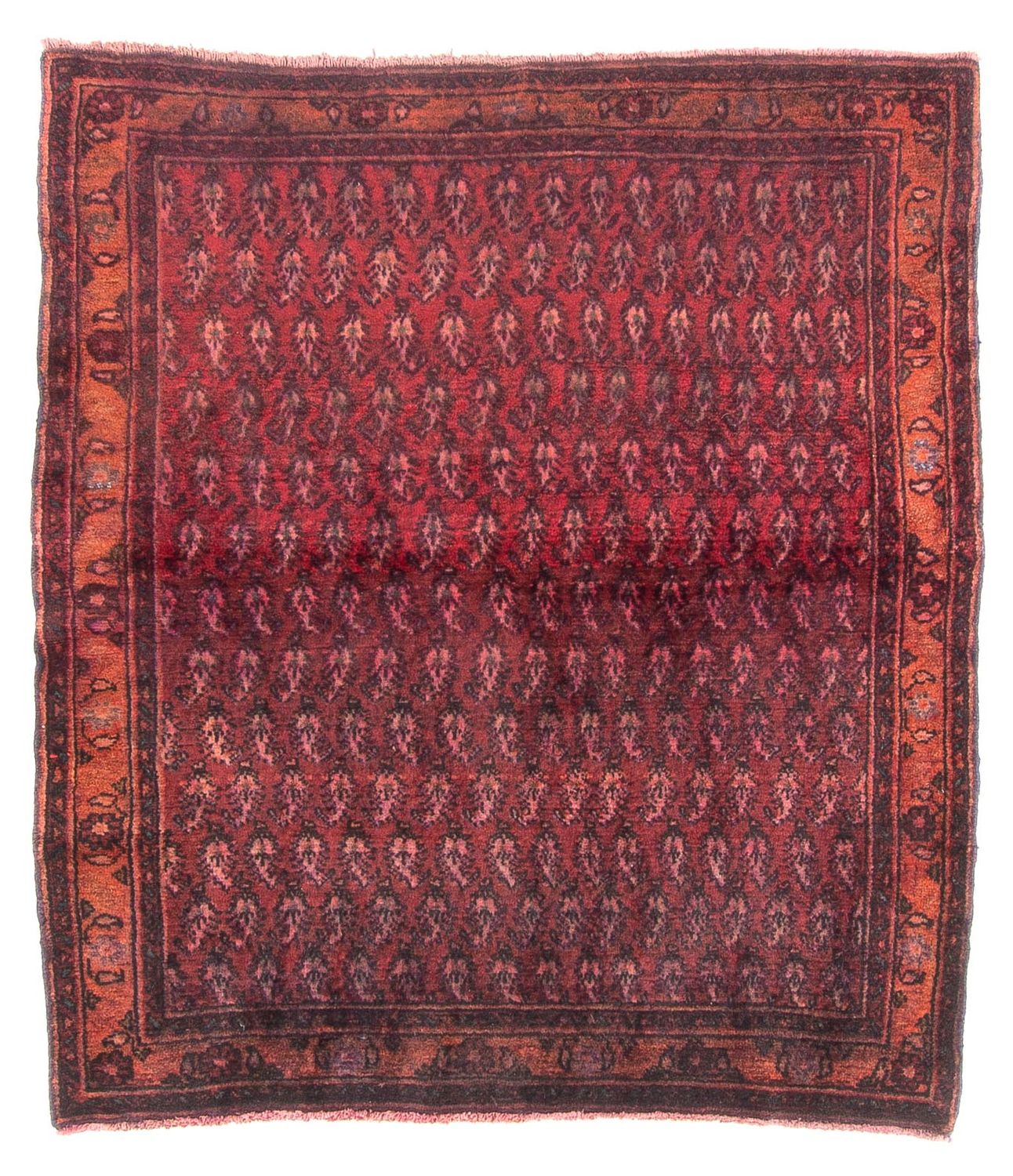 Alfombra persa - Nómada - 150 x 140 cm - rojo