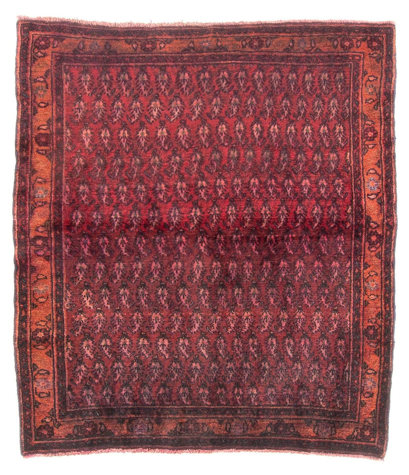 Alfombra persa - Nómada - 150 x 140 cm - rojo