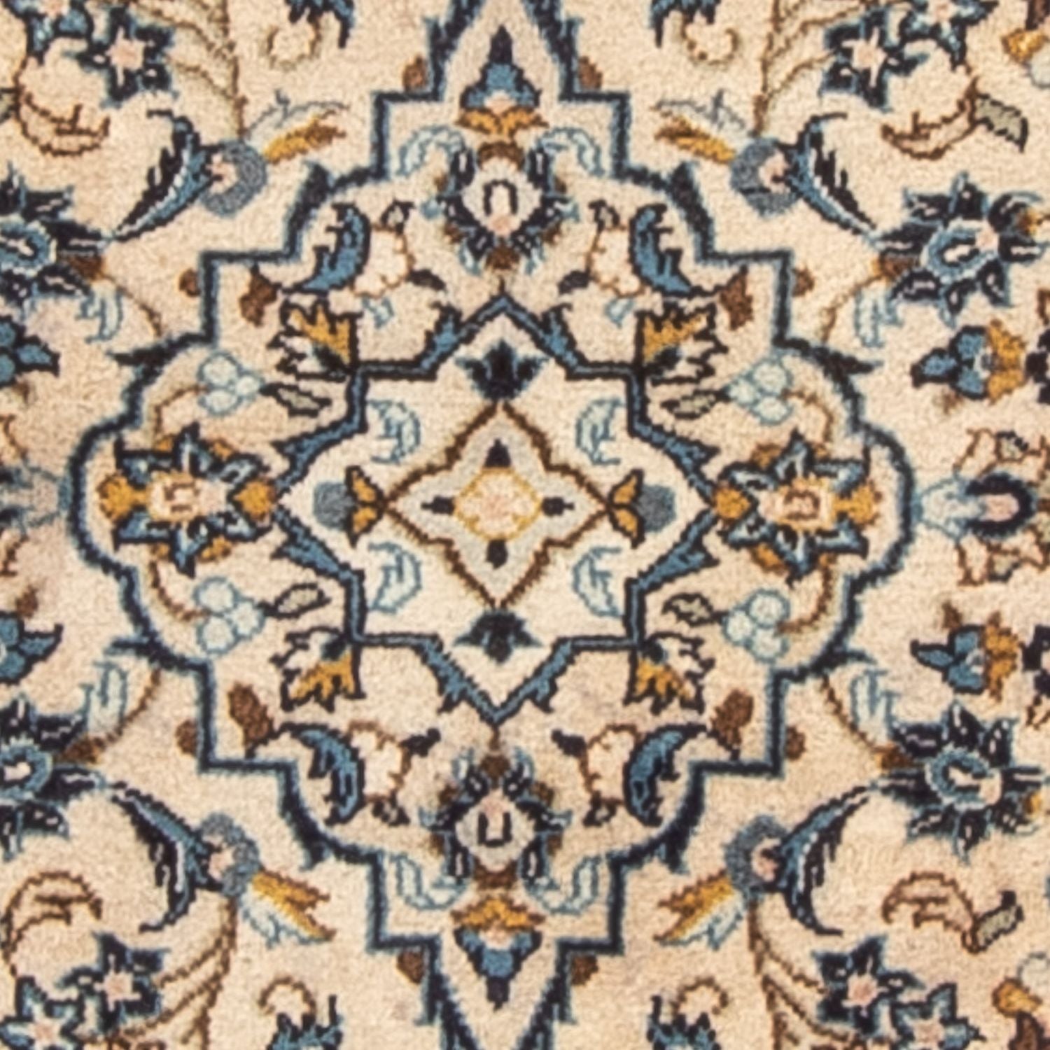 Alfombra persa - Keshan - 150 x 100 cm - beige