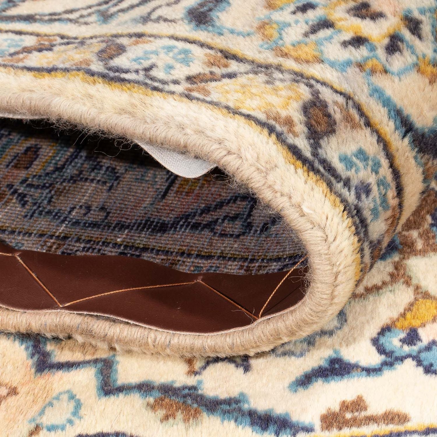 Alfombra persa - Keshan - 150 x 100 cm - beige