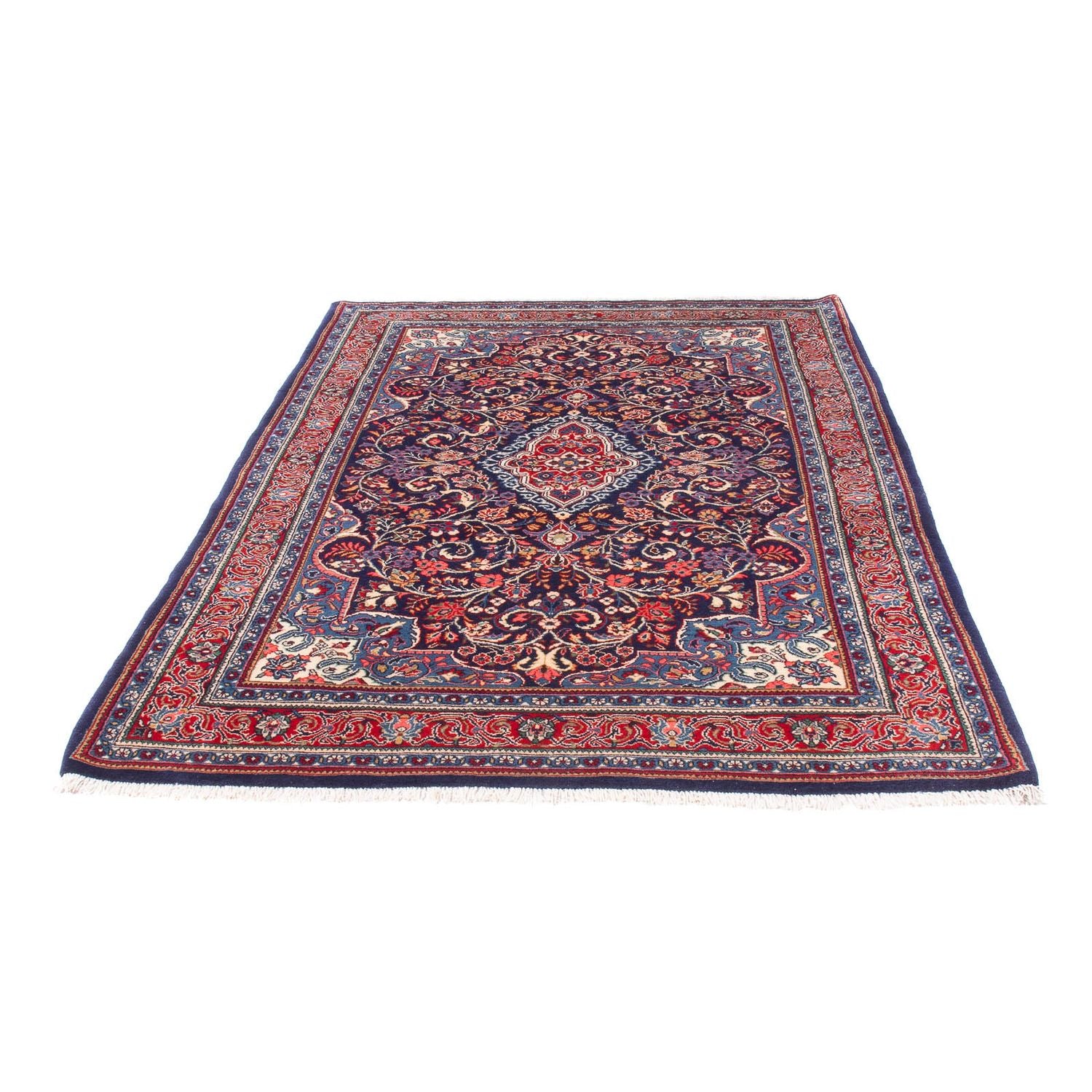 Alfombra persa - Clásica - 211 x 137 cm - azul oscuro