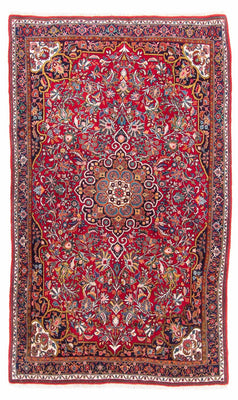 Alfombra persa - Bidjar - 212 x 128 cm - rojo