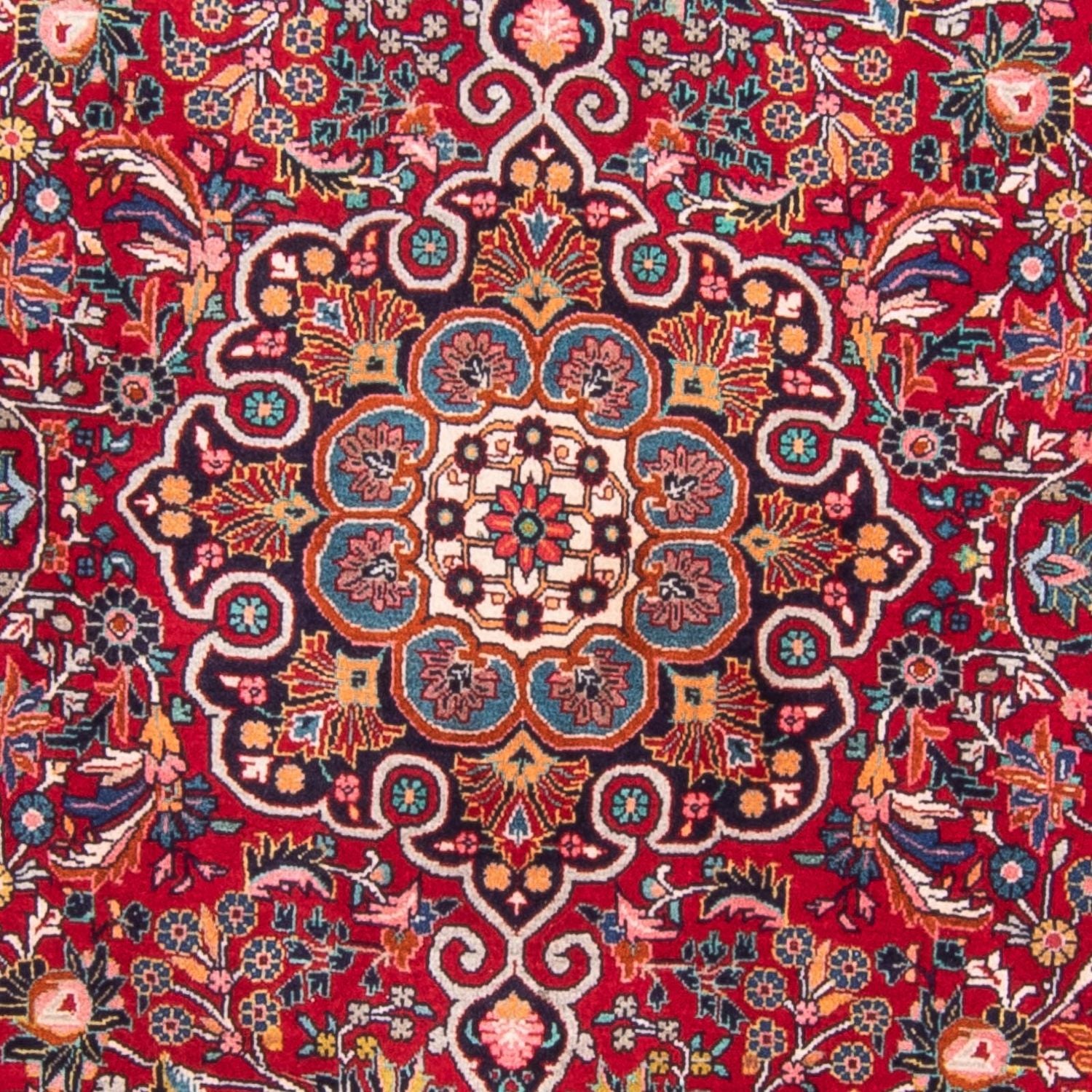 Alfombra persa - Bidjar - 212 x 128 cm - rojo