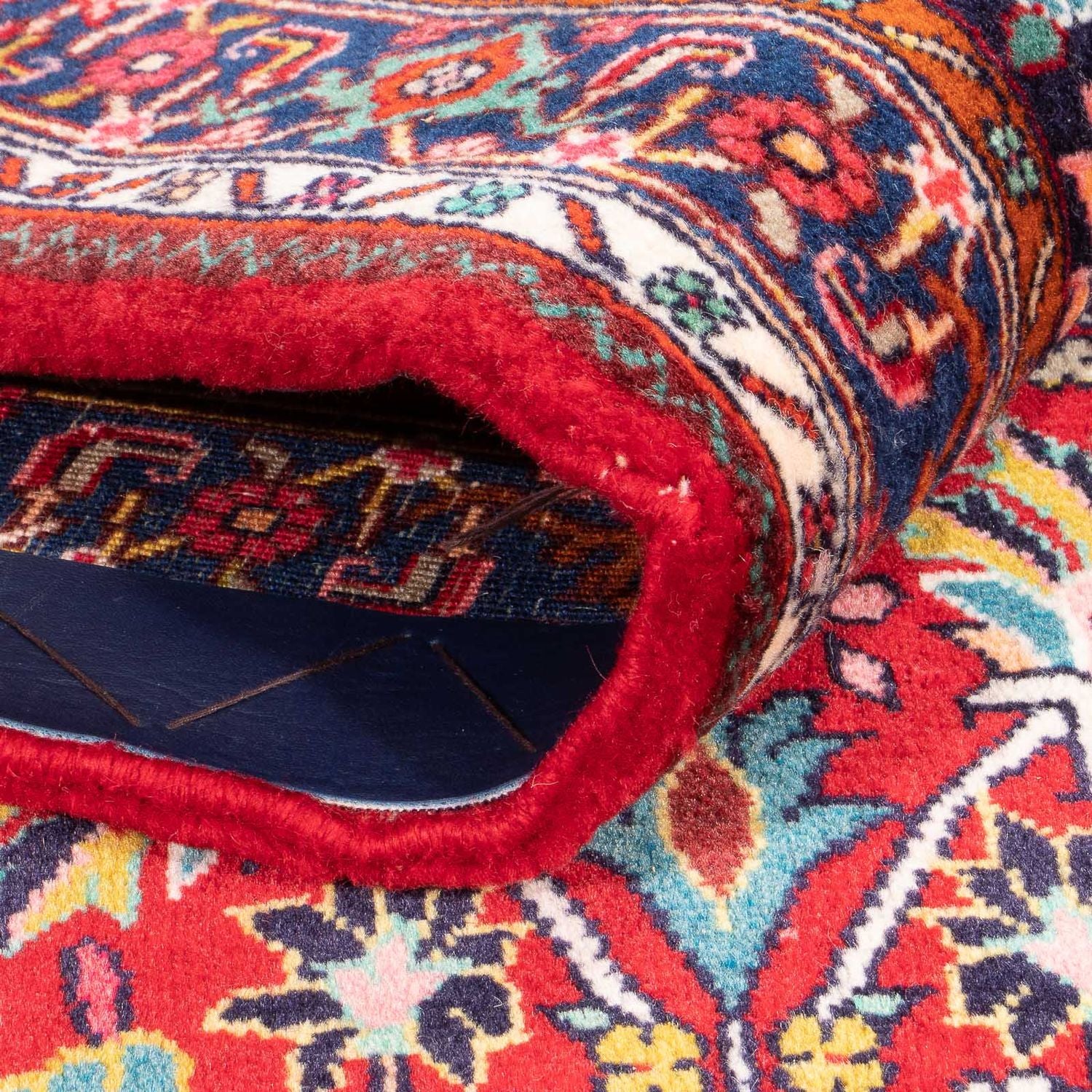 Alfombra persa - Bidjar - 212 x 128 cm - rojo