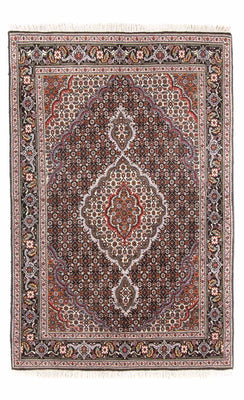 Alfombra Persa - Tabriz - Real - 152 x 100 cm - negro
