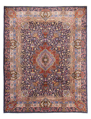 Alfombra persa - Clásica - 388 x 298 cm - azul oscuro