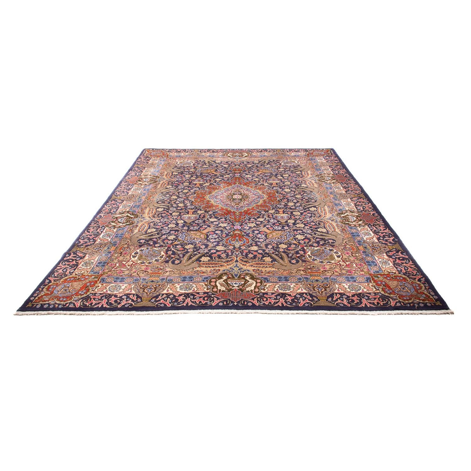 Alfombra persa - Clásica - 388 x 298 cm - azul oscuro