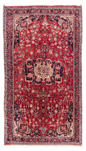 Alfombra persa - Bidjar - 260 x 149 cm - rojo