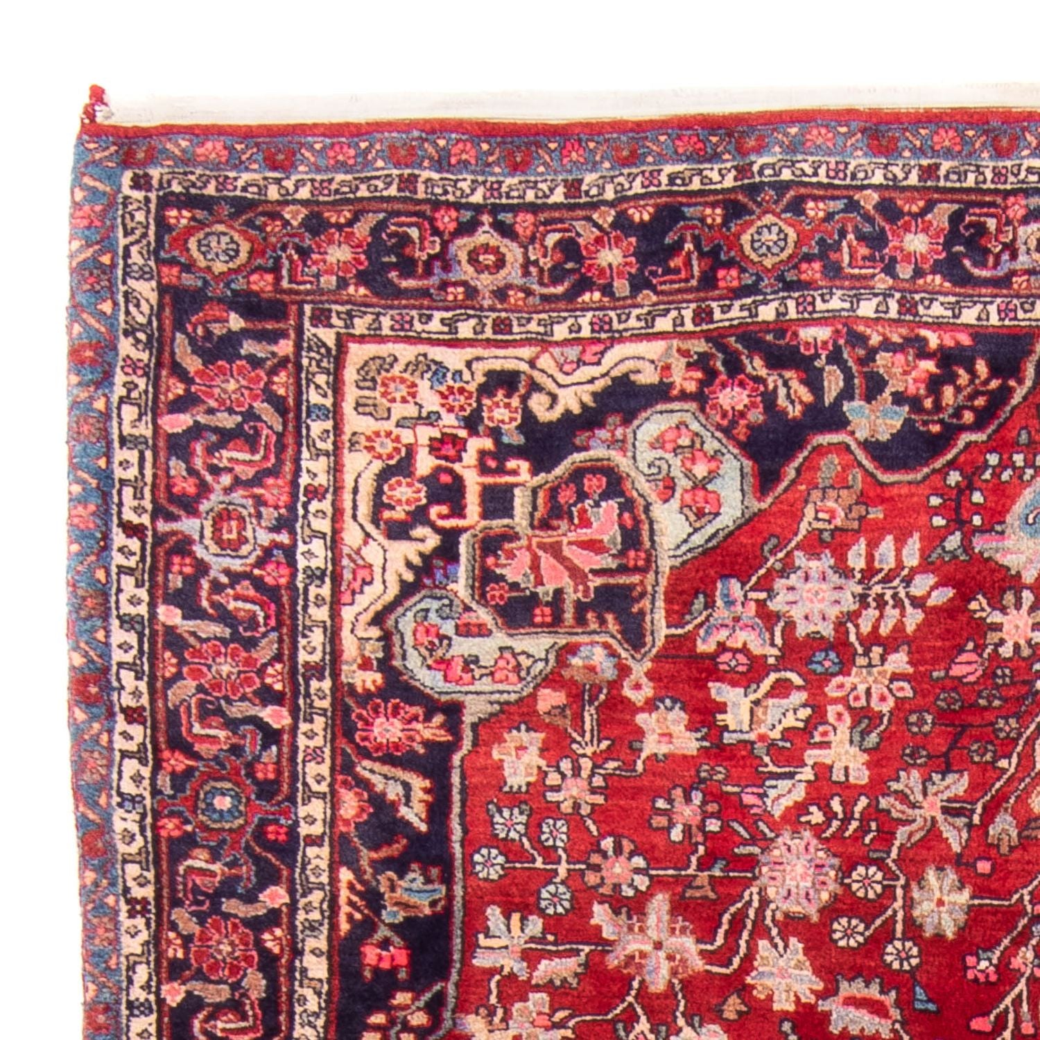 Alfombra persa - Bidjar - 260 x 149 cm - rojo