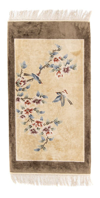 Alfombra de seda - Seda china - 120 x 61 cm - oro