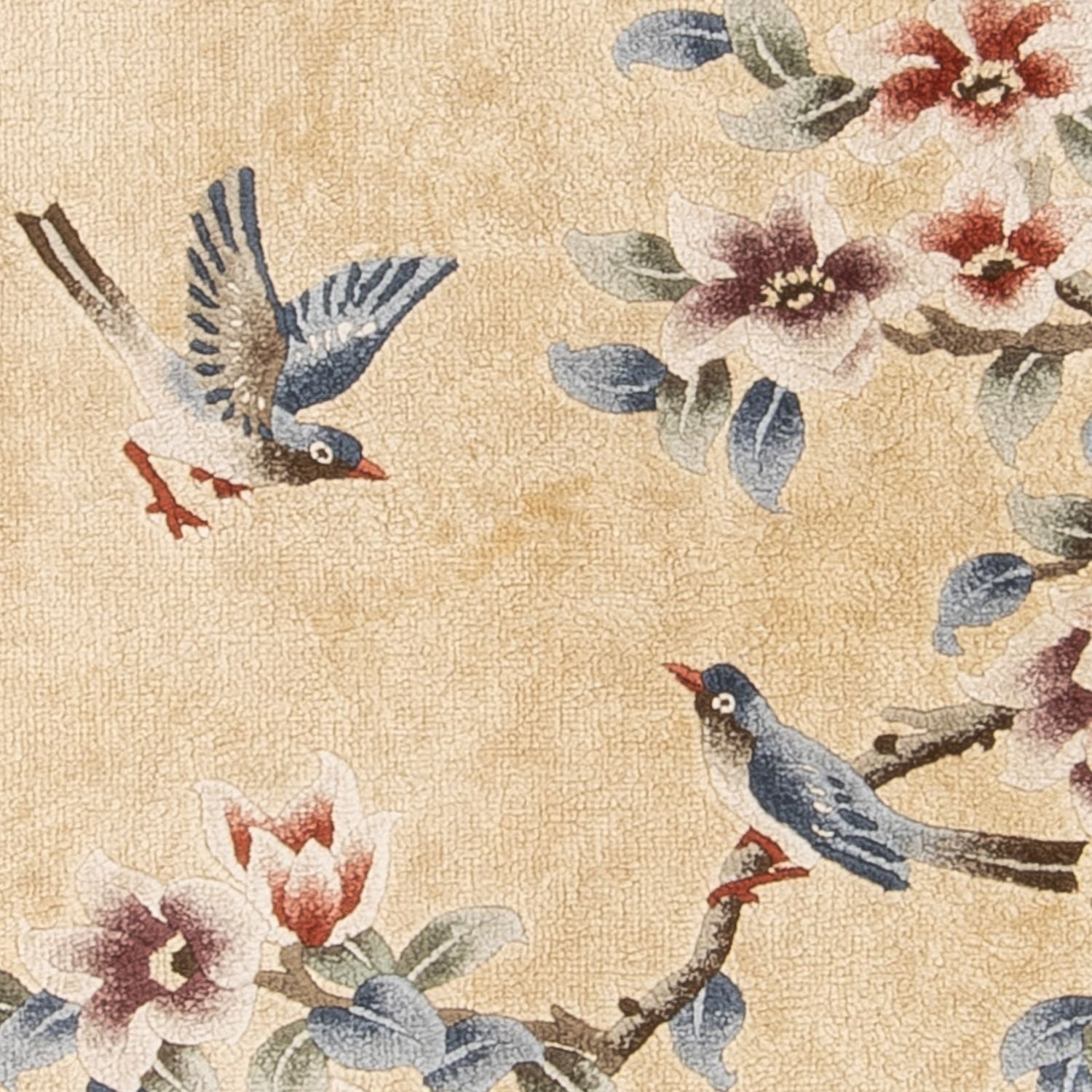 Alfombra de seda - Seda china - 120 x 61 cm - oro