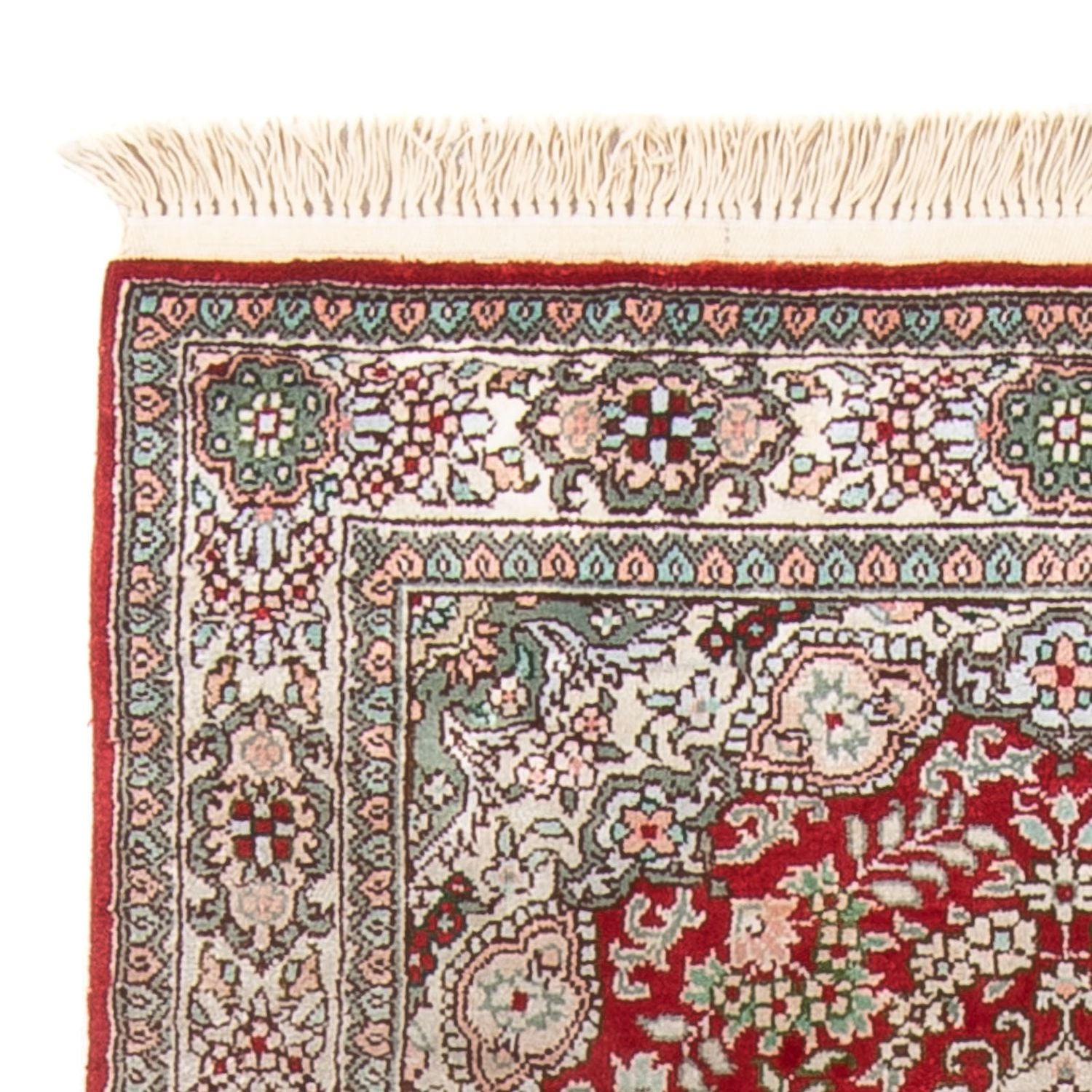 Alfombra de seda - Seda china - 93 x 62 cm - rojo