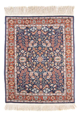 Alfombra oriental - Hereke - 107 x 82 cm - azul oscuro