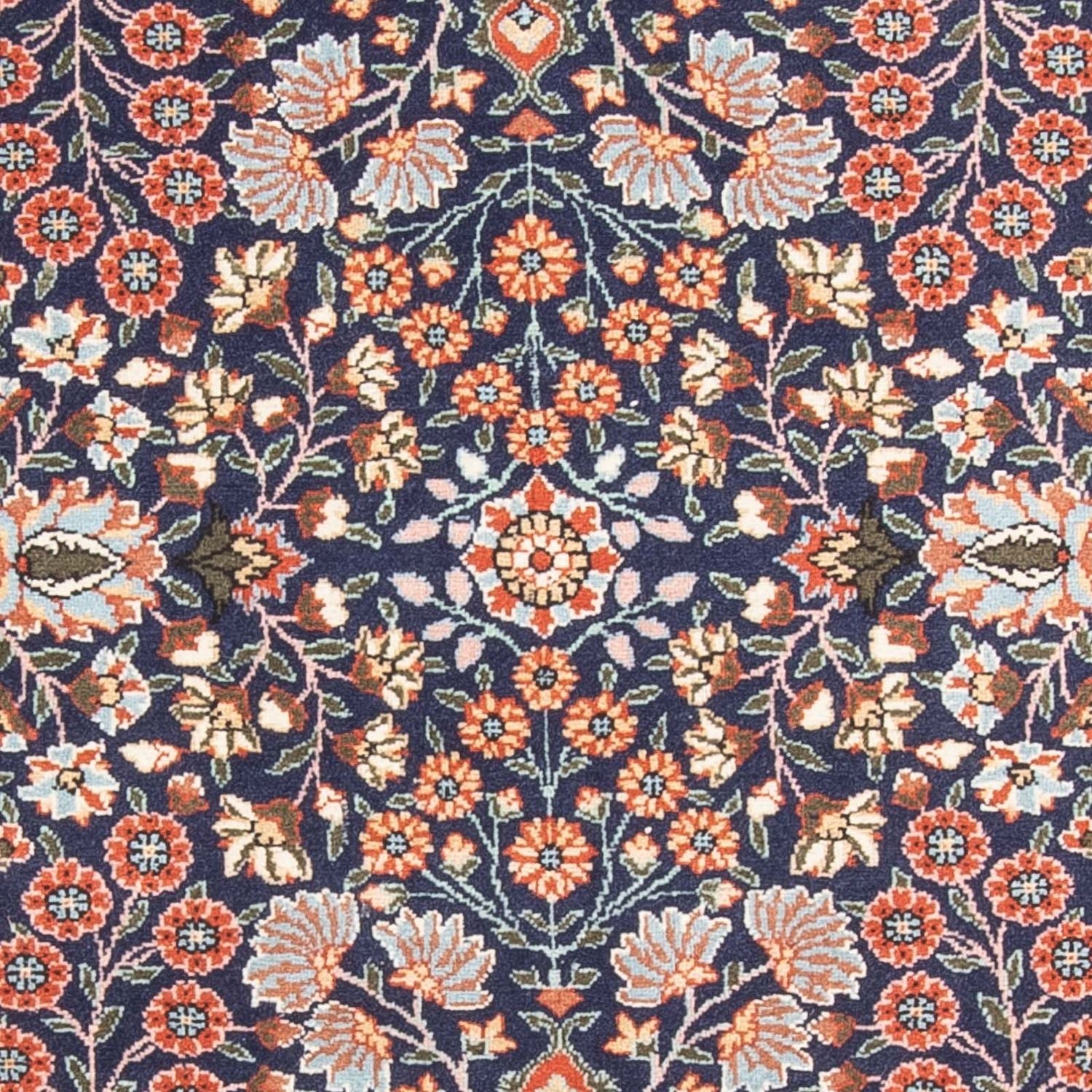 Alfombra oriental - Hereke - 107 x 82 cm - azul oscuro