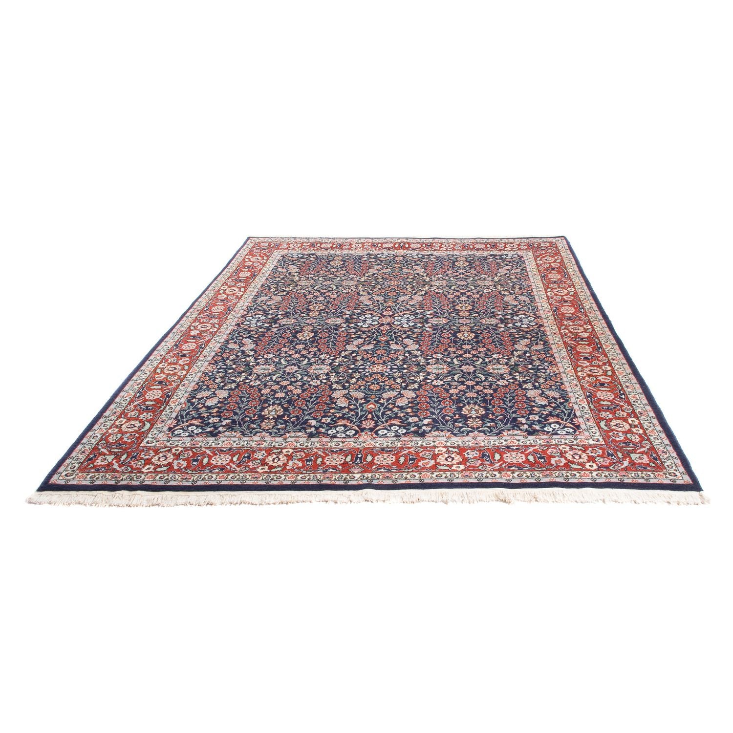 Alfombra oriental - Hereke - 230 x 176 cm - azul oscuro
