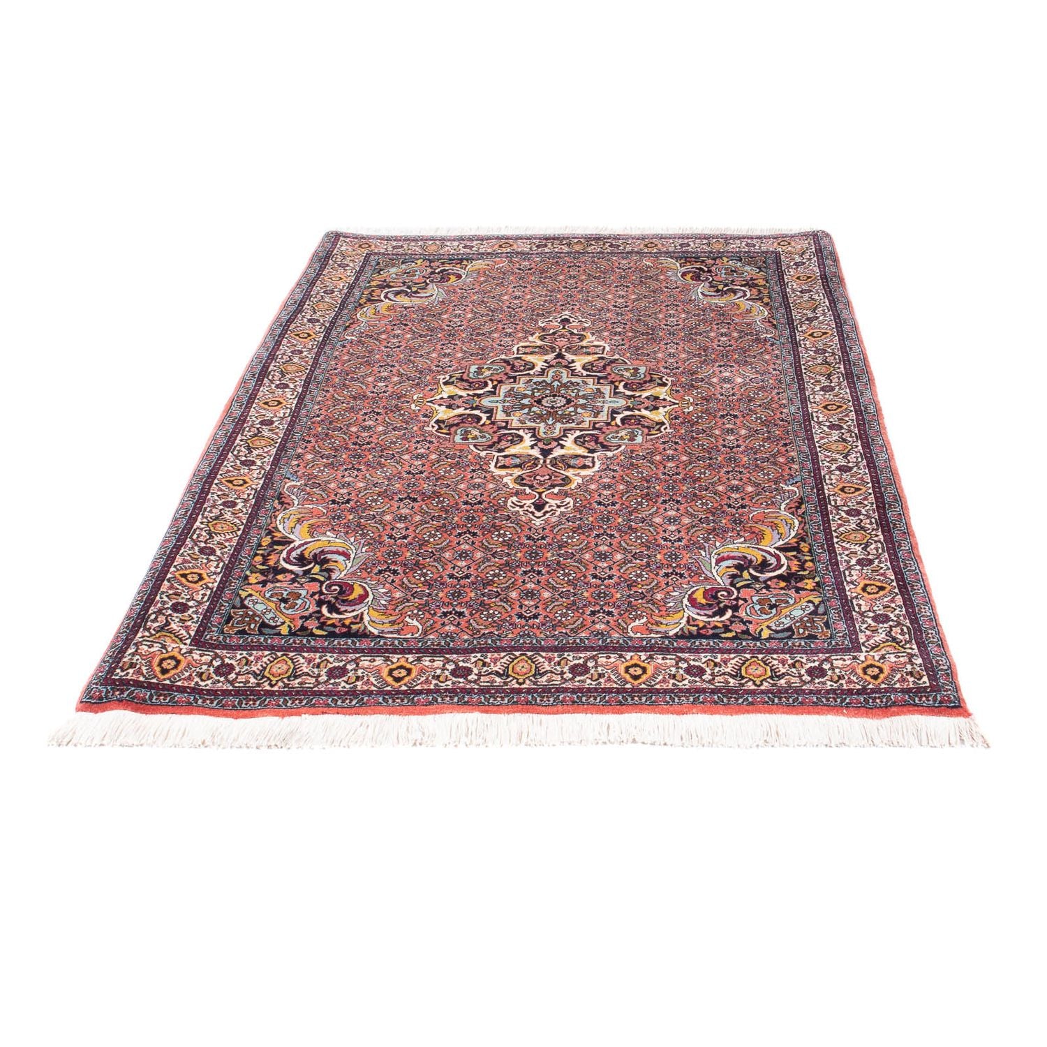 Alfombra persa - Bidjar - 182 x 112 cm - rojo