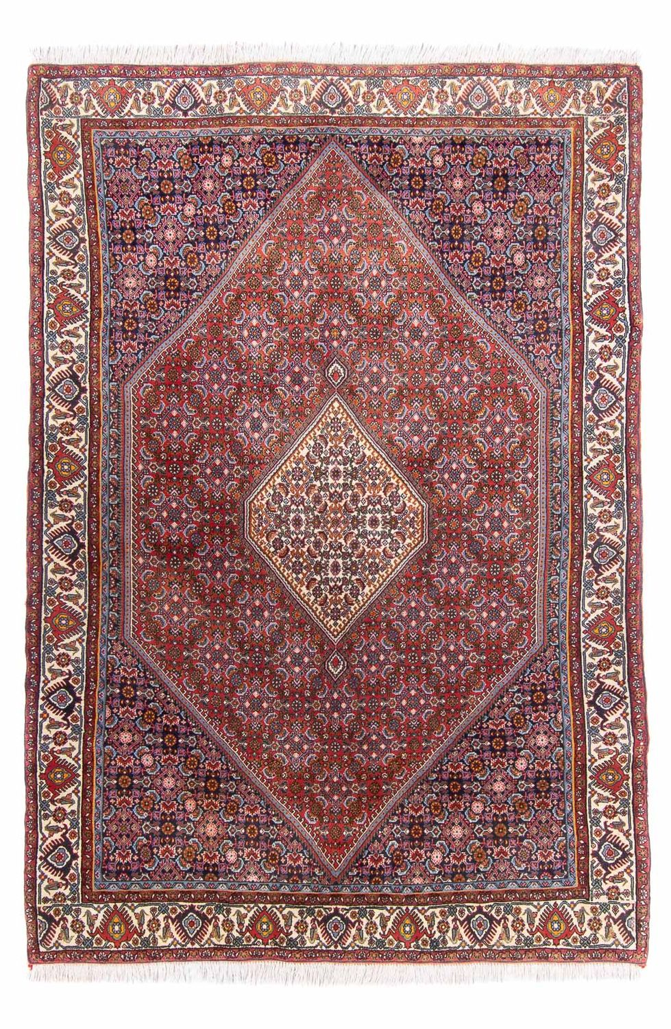 Alfombra persa - Bidjar - 210 x 140 cm - óxido