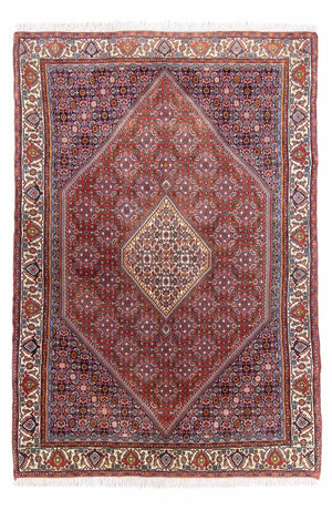 Alfombra persa - Bidjar - 210 x 140 cm - óxido