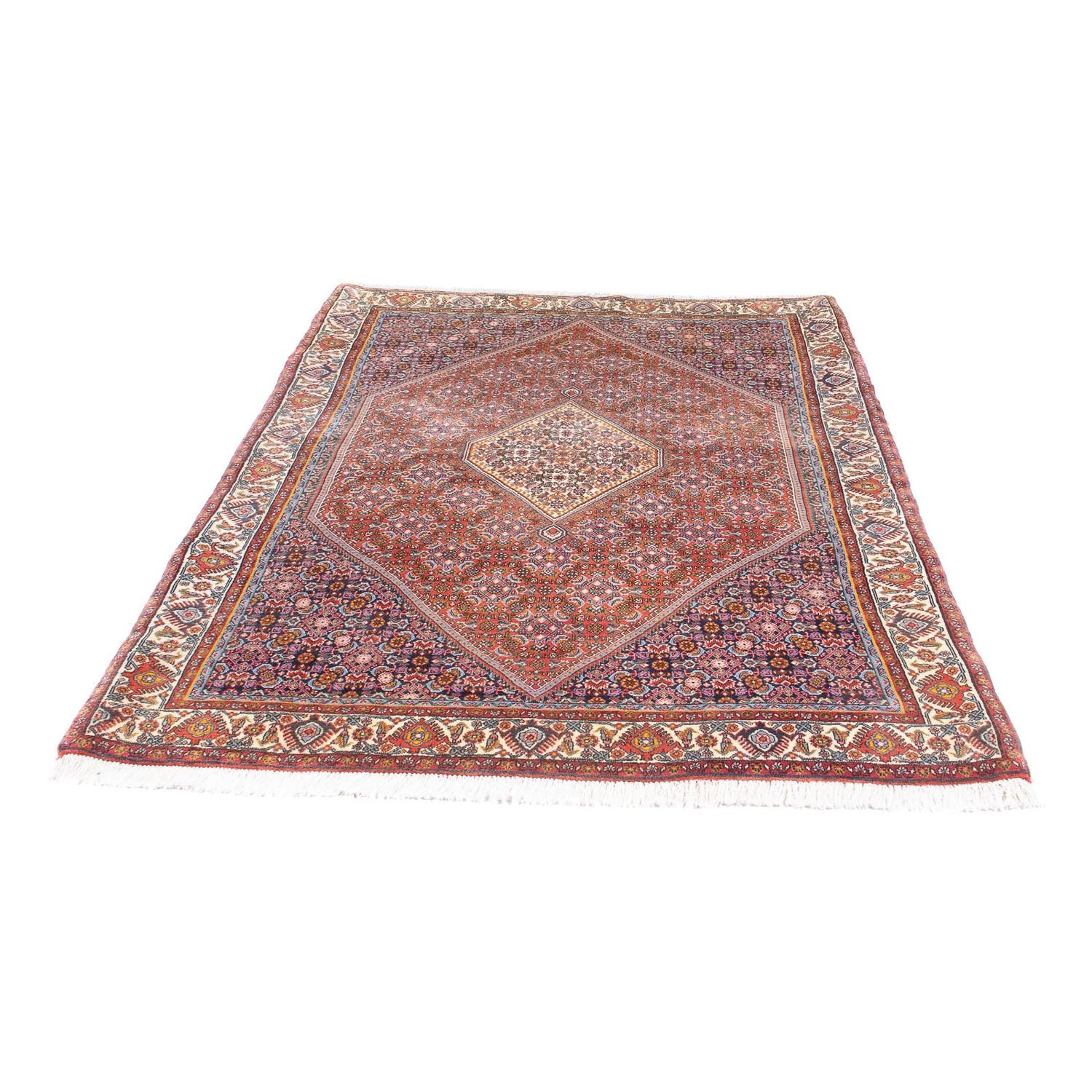 Alfombra persa - Bidjar - 210 x 140 cm - óxido