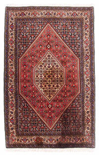 Alfombra persa - Bidjar - 170 x 114 cm - rojo