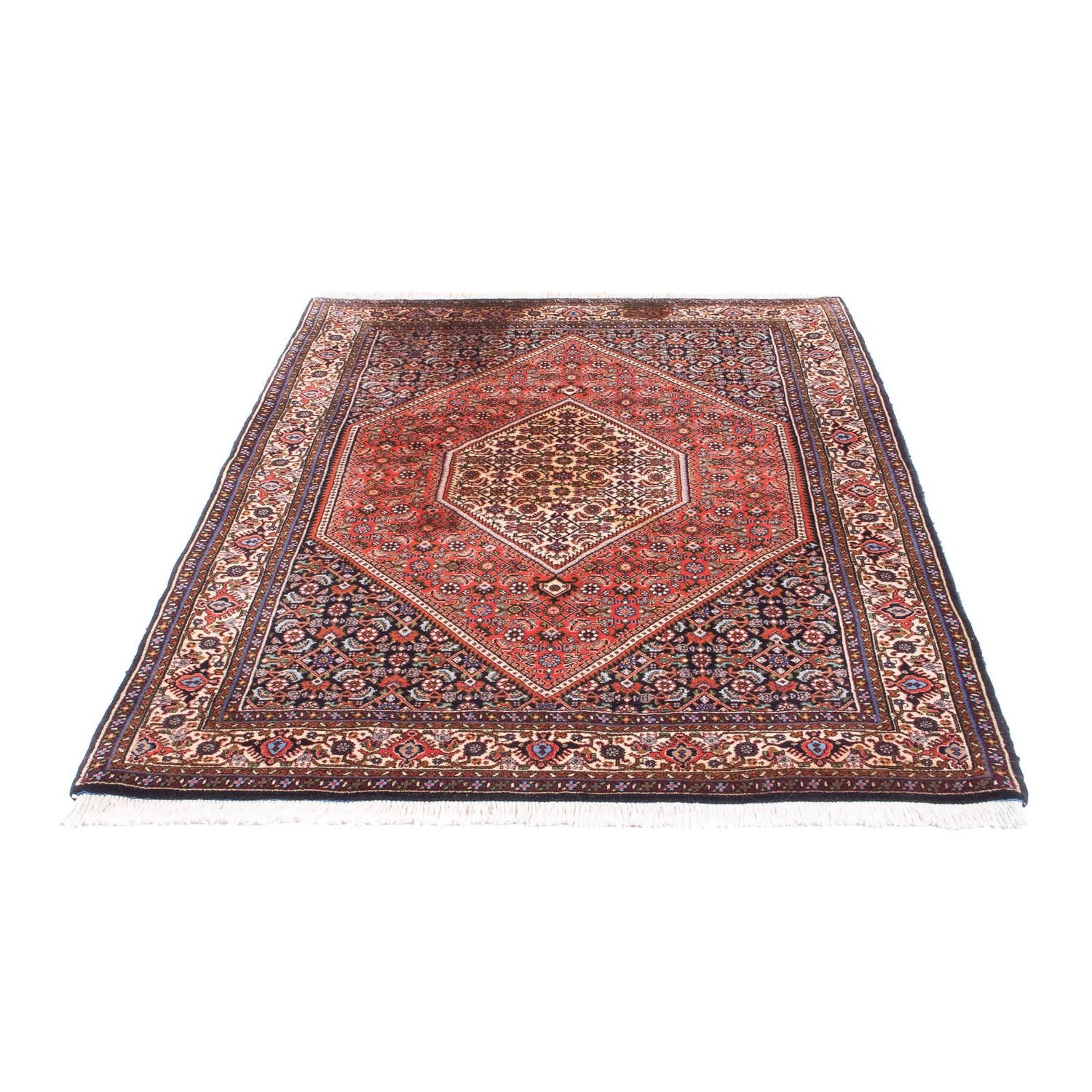 Alfombra persa - Bidjar - 170 x 114 cm - rojo