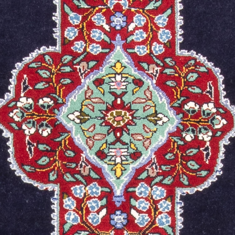 Alfombra Persa - Tabriz - Real - 96 x 76 cm - azul oscuro