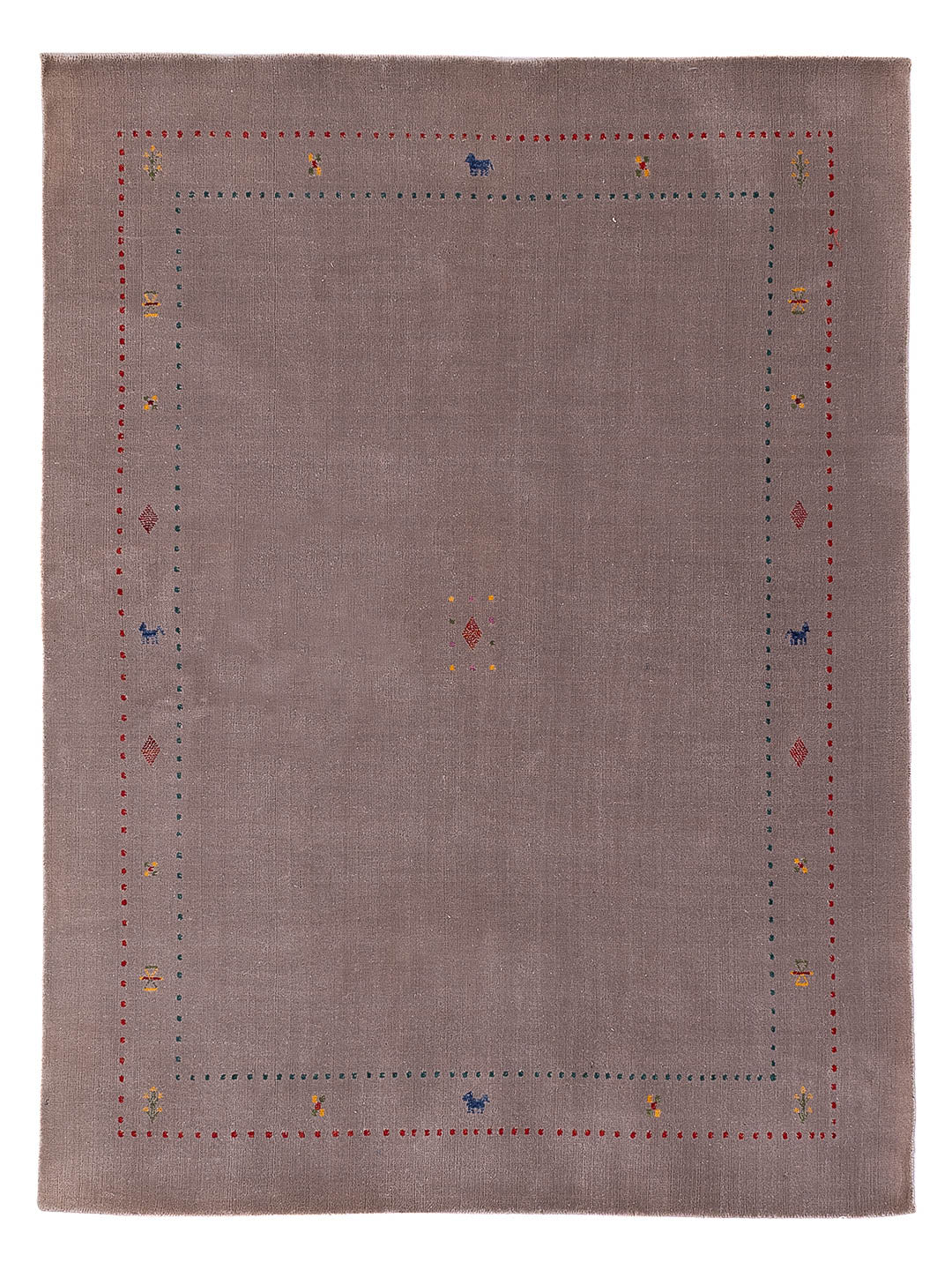 Gabbeh Teppich - Loribaft Softy - 240 x 170 cm - taupe