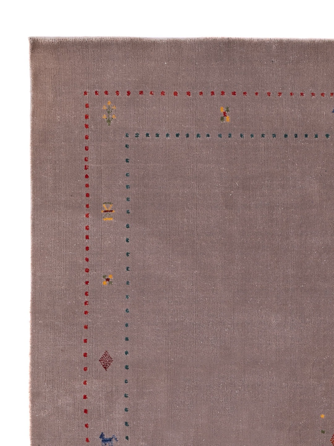 Gabbeh Teppich - Loribaft Softy - 240 x 170 cm - taupe