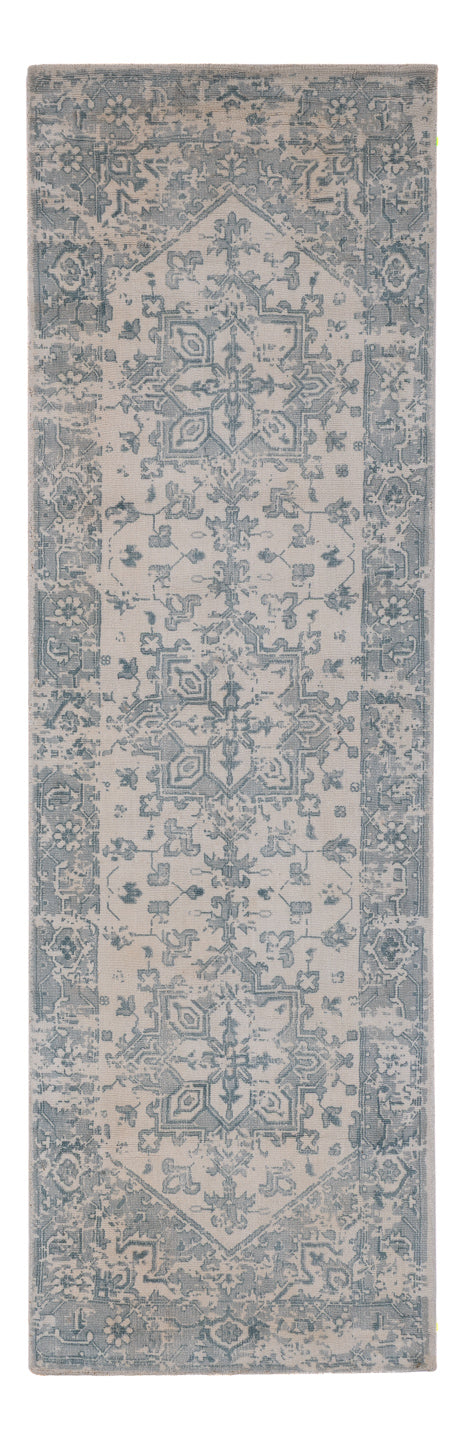 Läufer Viskose - 240 x 80 cm - türkis