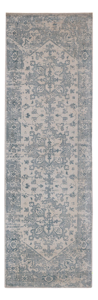 Läufer Viskose - 240 x 80 cm - türkis