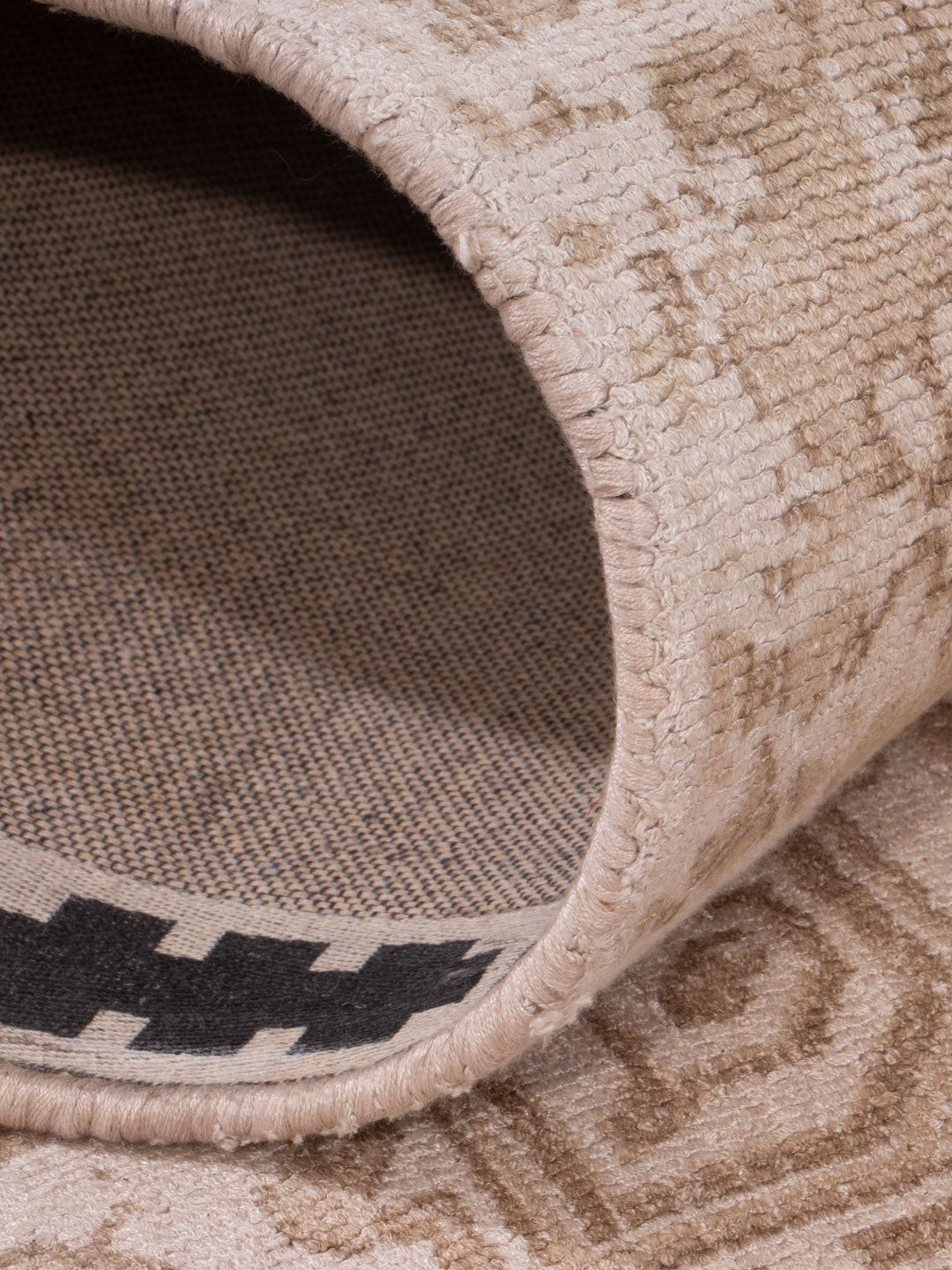 Alfombra de pasillo Alfombra de viscosa - 240 x 80 cm - caramelo