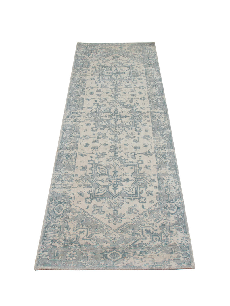 Läufer Viskose - 240 x 80 cm - türkis