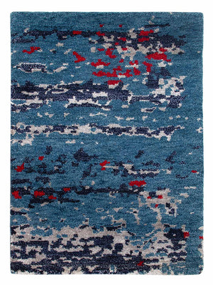 Gabbeh Teppich - Indus - 90 x 60 cm - blau