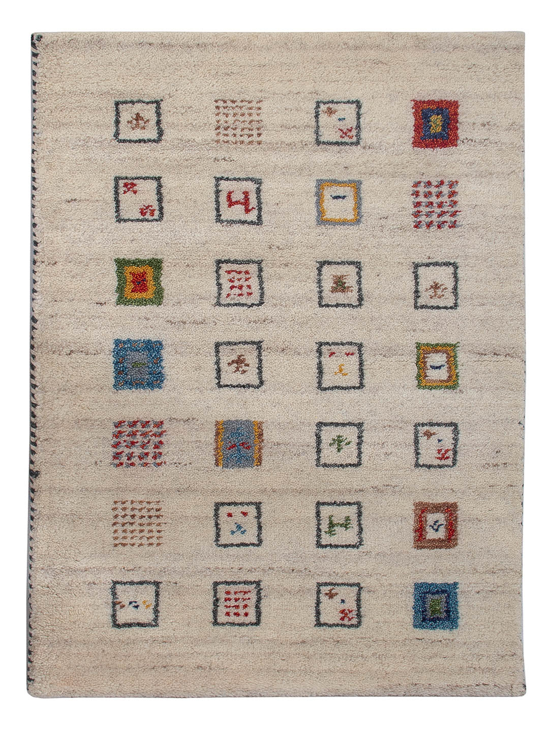 Gabbeh Teppich - Indus - 90 x 60 cm - beige